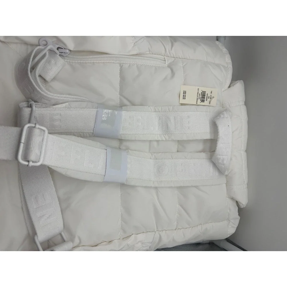 OFFLINE By Aerie Puff Love Backpack White Quilted Puffer School Gym Travel Bag